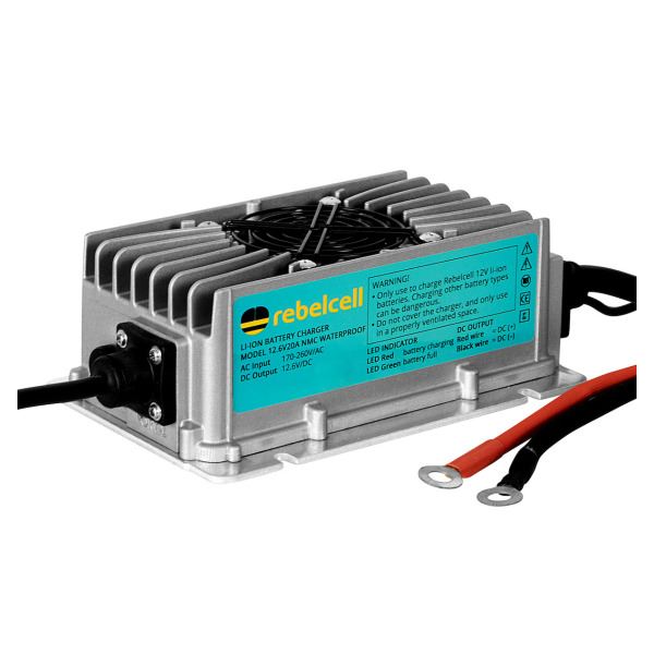 Rebelcell 12 6V20A Waterproof Lithium Ion Battery Charger 12V 20A