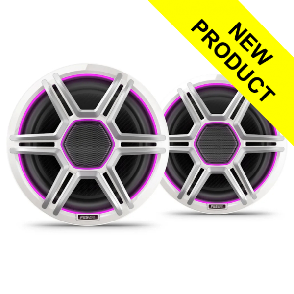 Fusion AP-FL88SPW Apollo LED Marine Speakers - 8.8inch / 520W - Sports White - Pair