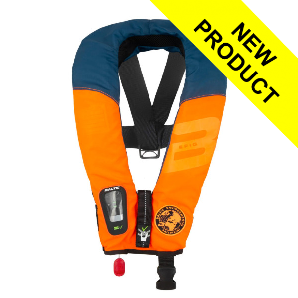 Baltic Epiq 165N Lifejacket - Automatic c/w Harness - Orange / Navy