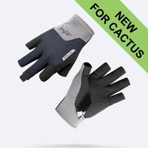 Zhik Deck Gloves - Half Finger - Unisex - Grey - M