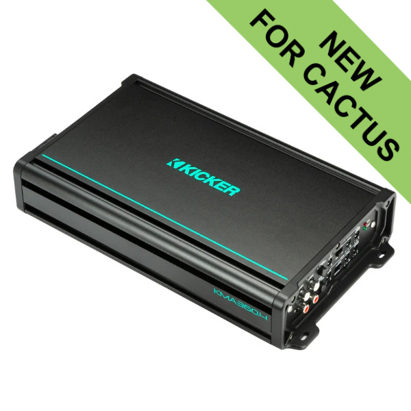 Kicker KA48KMA3604 Marine 4-Channel Class D Full-Range Amplifier - 360W