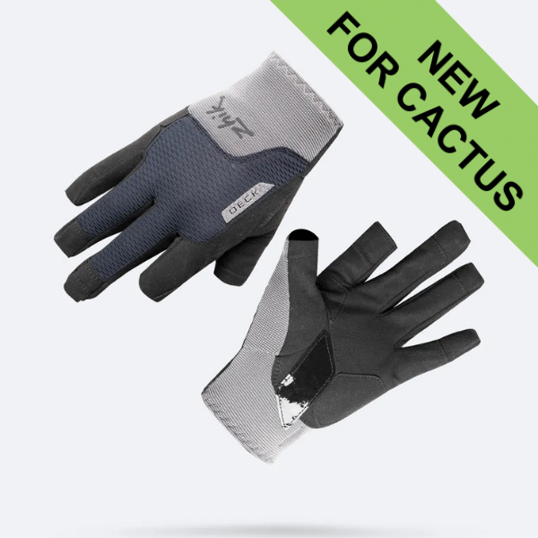 Zhik Deck Gloves - Full Finger - Unisex - Grey - XL