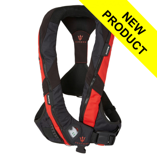 Baltic Poseidon 165N Lifejacket - Automatic c/w Harness - Red