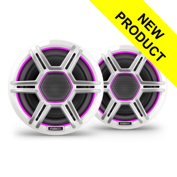 Fusion AP-FL65SPW Apollo LED Marine Speakers - 6.5inch / 300W - Sports White - Pair