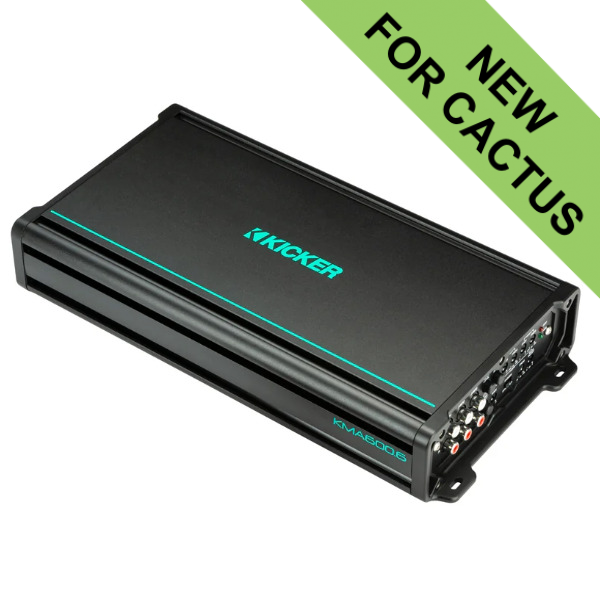 Kicker KA48KMA6006 Marine 6-Channel Class D Full-Range Amplifier - 600W