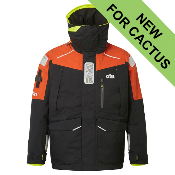 Gill OS1 Ocean Jacket - Graphite / Orange - Sizes M to XL