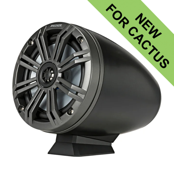 Kicker KA46KMFC65 Flat Mount Tower Coaxial Speaker System c/w LED - 6.5 Inch / 165mm - Black