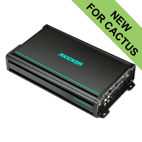 Kicker KA48KMA6004 Marine 4-Channel Class D Full-Range Amplifier - 600W