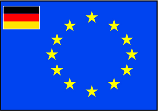 Talamex Europ Flag Germany 60X90