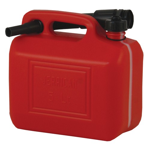 Plastic Fuel Jerry Can C/W Spout 5Ltr