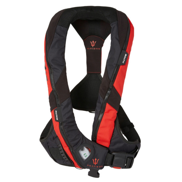 Baltic Poseidon 165N Lifejacket - Automatic c/w Harness - Red