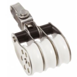 Barton Stainless Block Triple Swivel 30mm