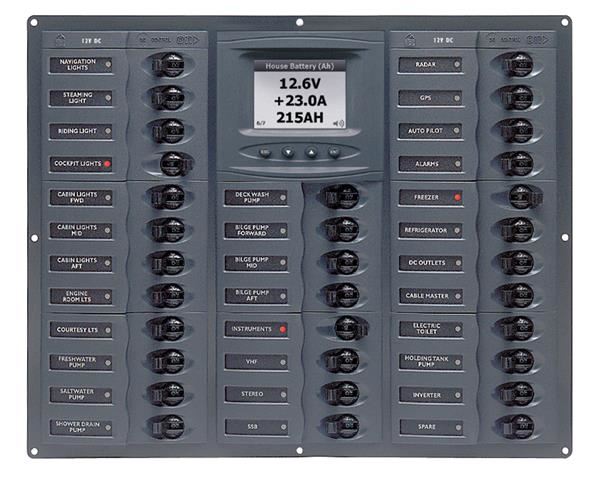 BEP 12v Dc Circuit Breaker Panel 32 Way Millennium Horiz (M32-DCSM)