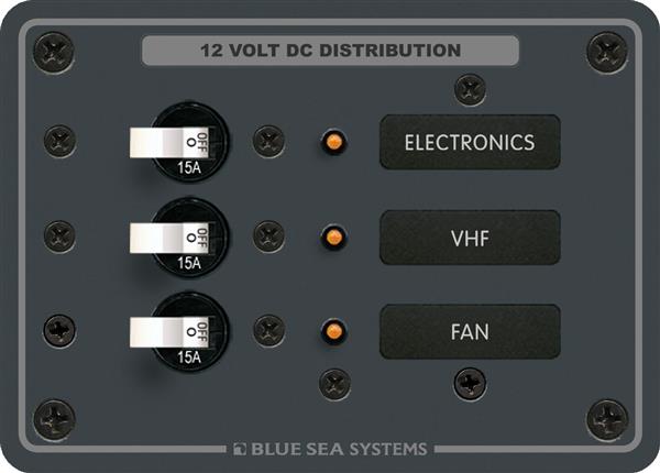 Blue Sea Panel Dc 3 Circuit Breaker