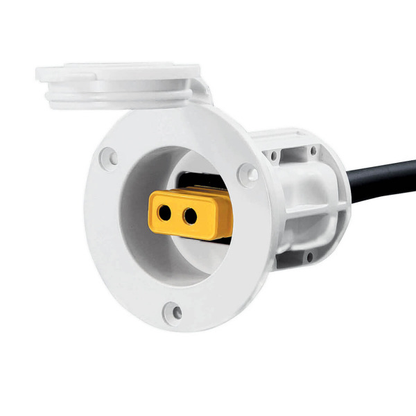 Cannon Flush Mount Power Port - White