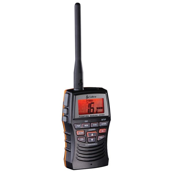 Cobra HH150 Floating Waterproof Handheld VHF Marine Radio - Image 2