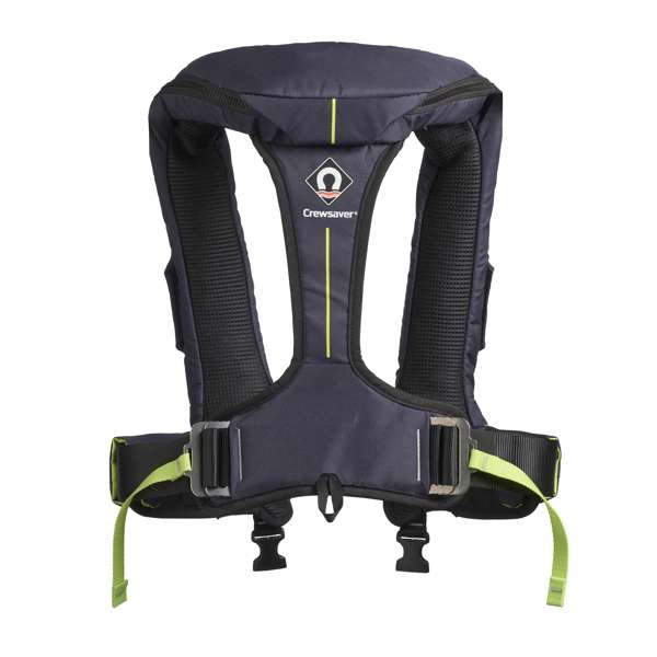 Crewsaver Ergofit 190N ISO Single Hammar Lifejacket w/ Hood w/ Harness Navy/Lime - Image 2