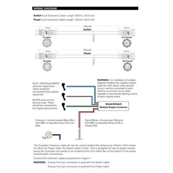 Exposure OLAS Guardian Extension Cable Set - 750mm - Image 2