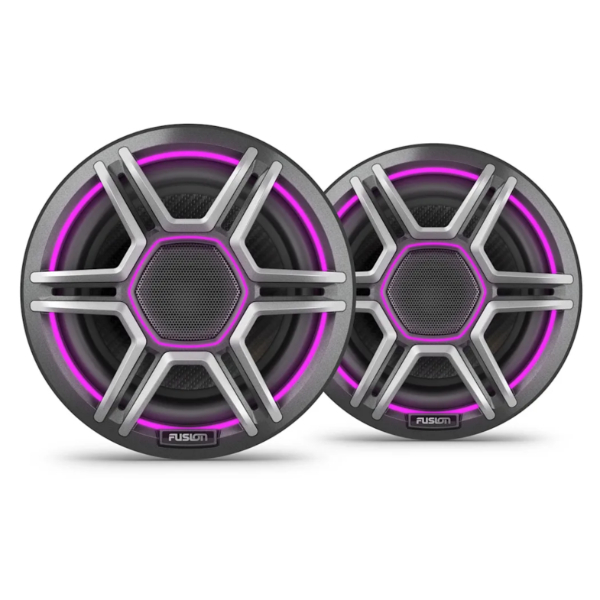 Fusion AP-FL65SPG Apollo LED Marine Speakers - 6.5inch / 300W - Sports Grey - Pair