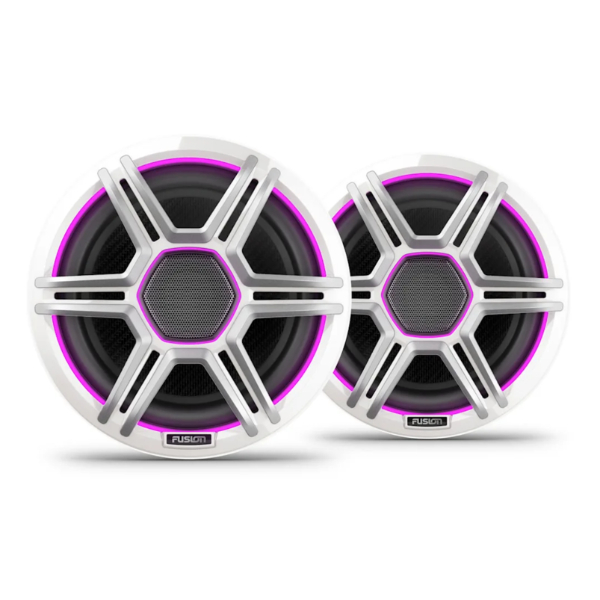 Fusion AP-FL77SPW Apollo LED Marine Speakers - 7.7inch / 400W - Sports White - Pair