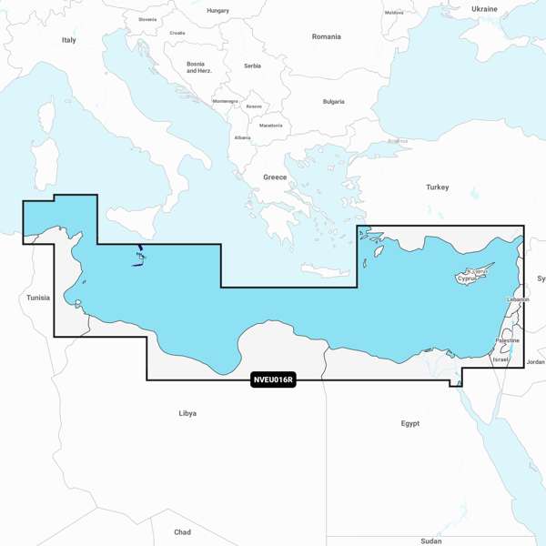 Garmin Navionics Vision+ NVEU016R Mediterranean Sea  Southeast