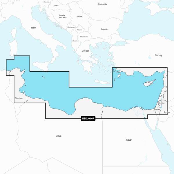 Garmin Navionics+ NSEU016R Mediterranean Sea  Southeast