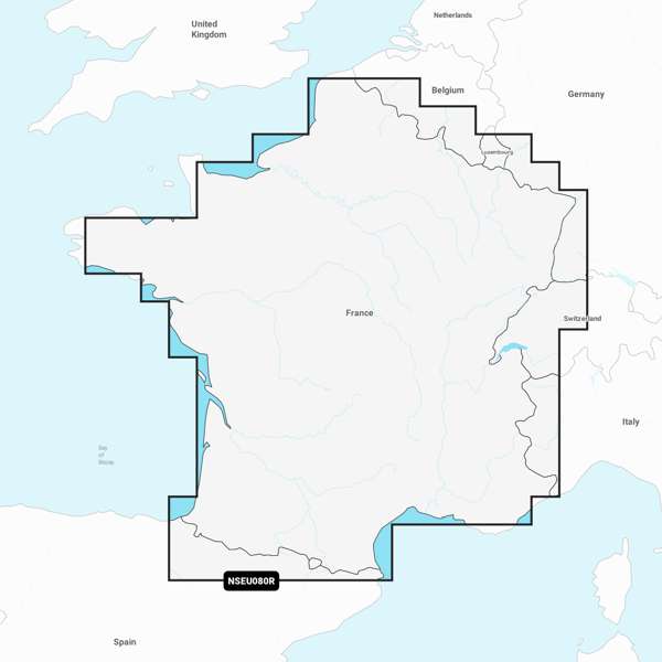 Garmin Navionics+ NSEU080R France  Lakes & Rivers