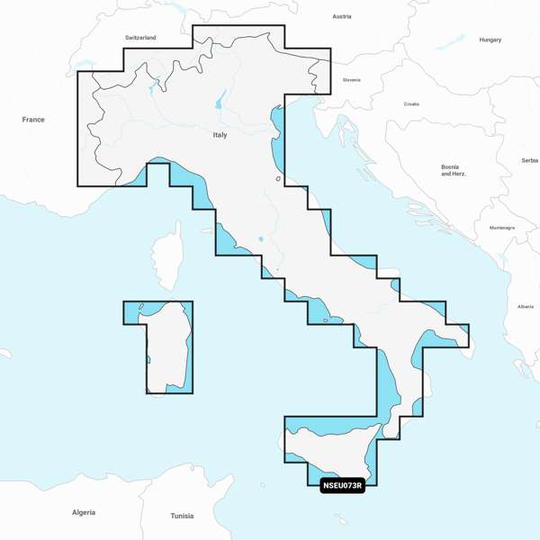 Garmin Navionics+ NSEU073R Italy  Lakes & Rivers