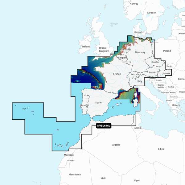 Garmin Navionics Vision+ NVEU646L Europe  Central & West