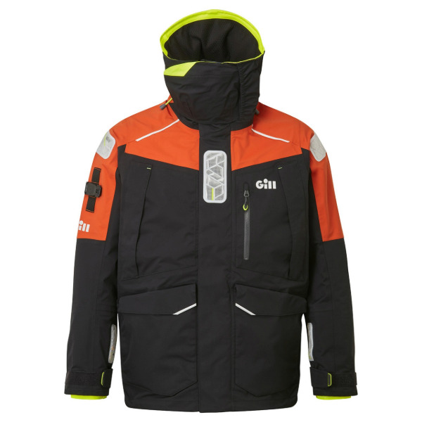 Gill OS1 Ocean Jacket - Graphite / Orange - L