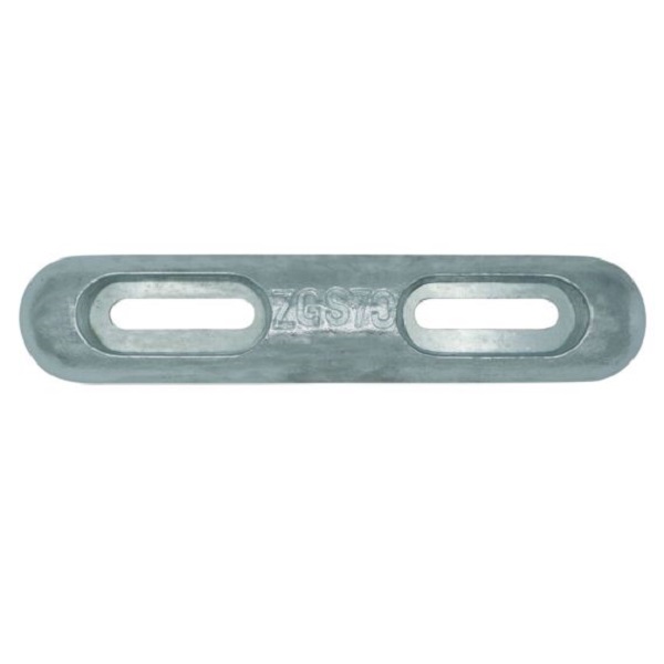 Z-Guard ZG77EURO Zinc Bar Hull Anode - 2.65kg - 110-210mm Bolt Centres - Image 2