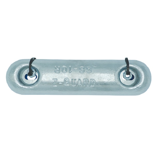 Z-Guard ZG78BKIT Zinc Bar Hull Anode Kit - 4kg - 200mm Bolt Centres - Image 2