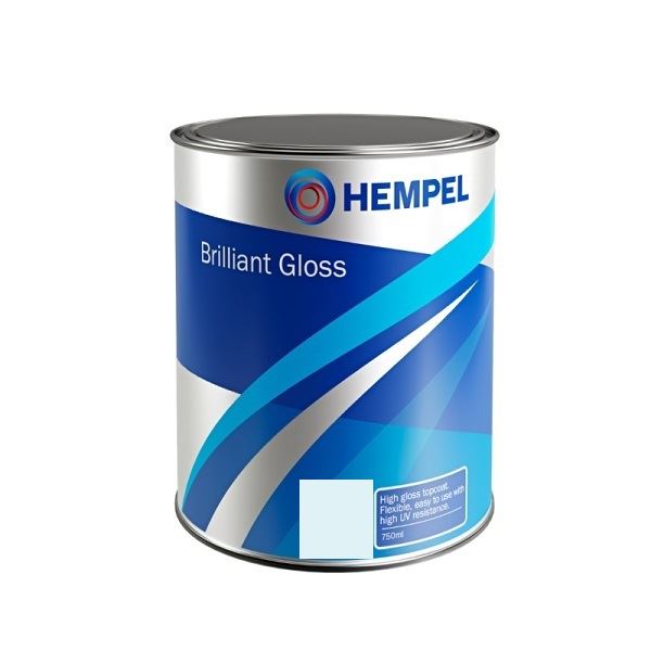 Hempel Brilliant Gloss Topcoat Paint - Ice Blue - 750ml