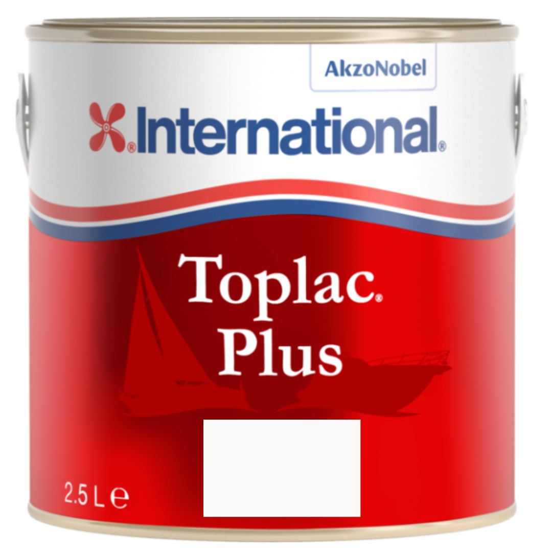 International Toplac Plus Topcoat Paint - Snow White - 2.5L