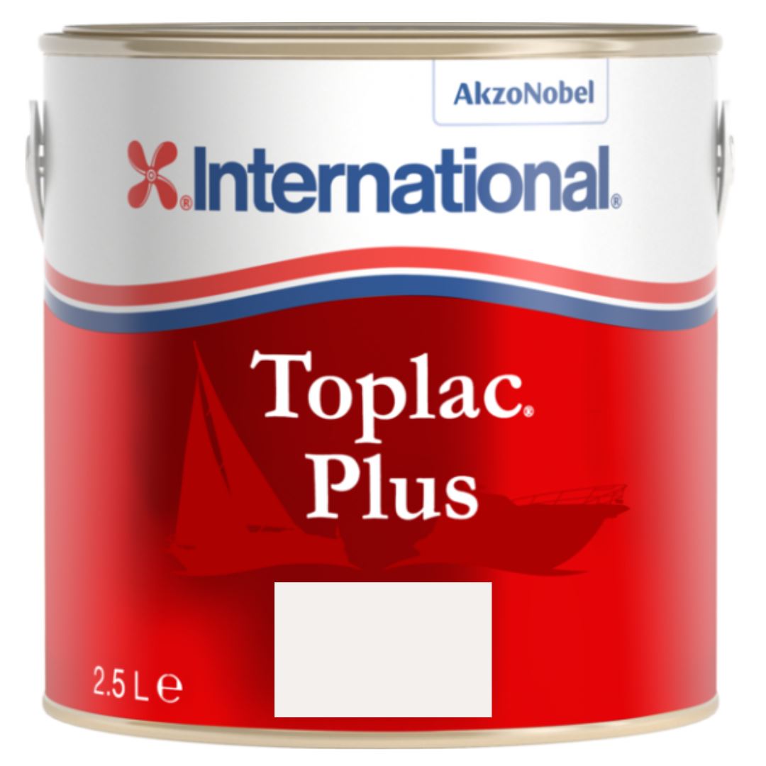 International Toplac Plus Topcoat Paint - Mediterranean White - 2.5L