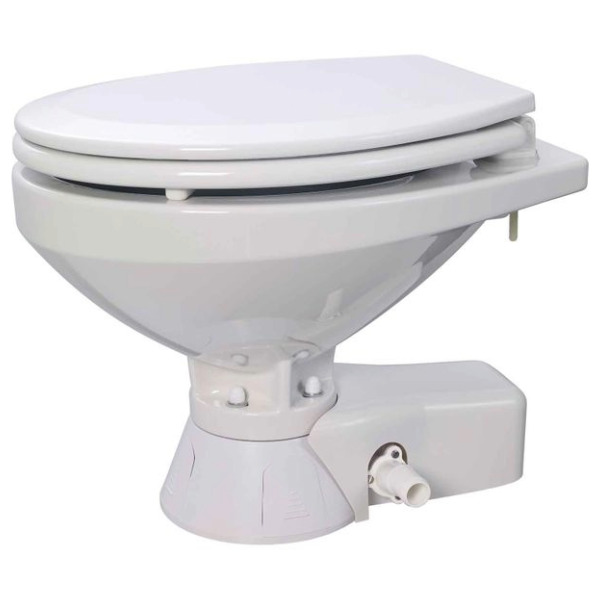 Jabsco 37245-4094 Marine Electric Toilet - Quiet Flush / Raw Water - Regular Bowl - 24V