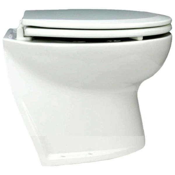 Jabsco 58060-3024 Marine Electric Toilet - Deluxe Flush / Fresh Water - 14in Angled Back - 24V