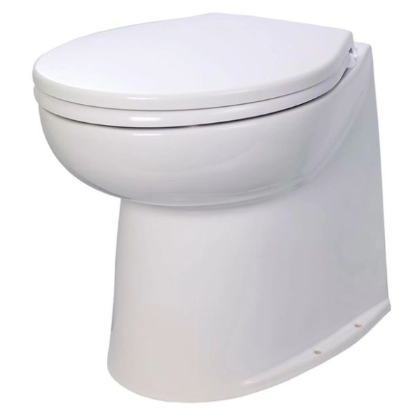 Jabsco 58240-3012 Marine Electric Toilet - Deluxe Flush / Raw Water - 17in Straight Back - 12V