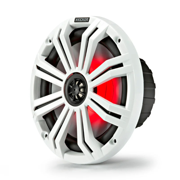 Kicker KA45KM84L Marine Coaxial Speaker System c/w LED - 8 Inch / 200mm - 300W - Image 2