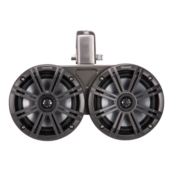 Kicker KA45KMTDC65 Dual Tower Coaxial Speaker System c/w LED - 6.5 Inch / 165mm - Black - Image 2