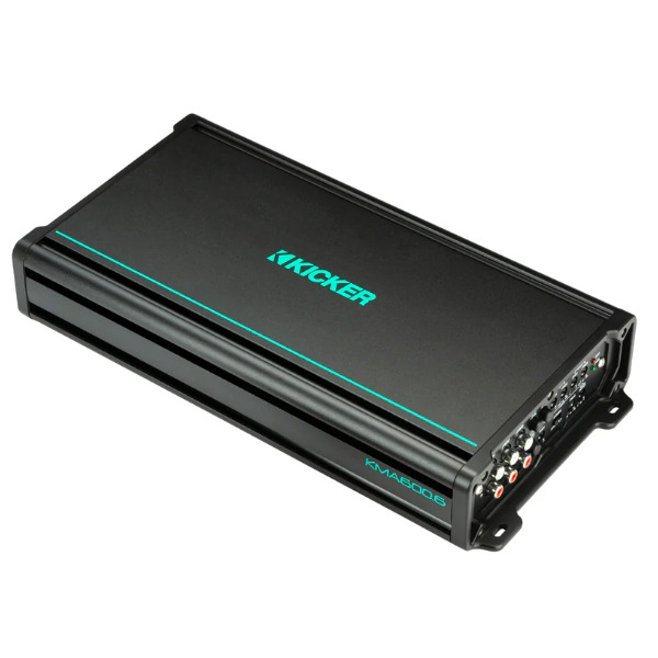 Kicker KA48KMA6006 Marine 6-Channel Class D Full-Range Amplifier - 600W