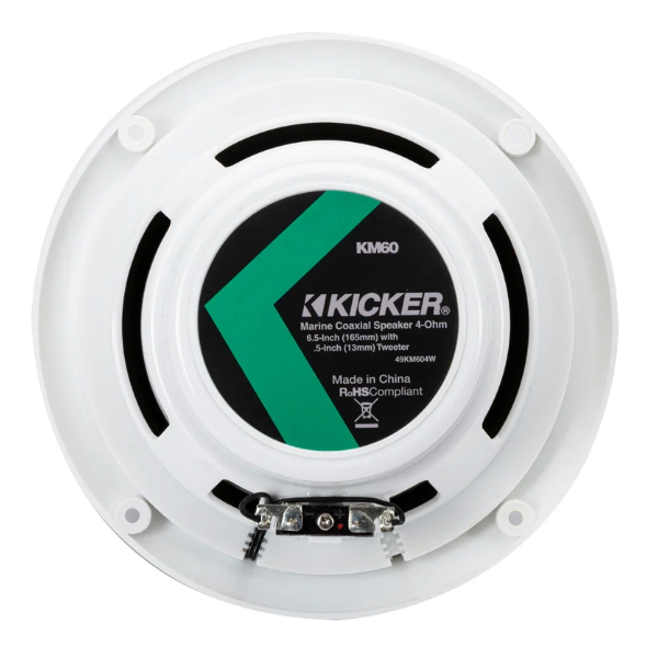 Kicker KA49KM604W Marine Coaxial Speaker System - 6.5 Inch / 165mm - White - Image 4