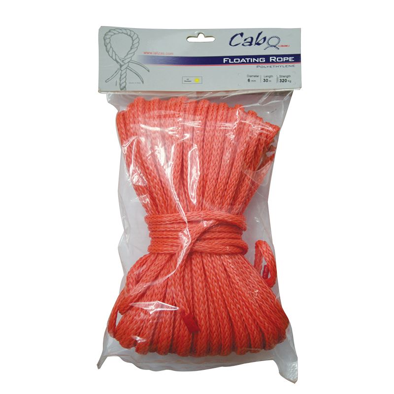 Cabo Floating Rope Diam. 8mm - Length 30m - Orange