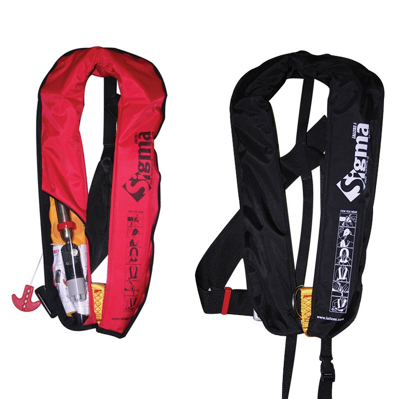 Lalizas Sigma Lifejacket Automatic 170N. ISO 12402-3 Red With Harness