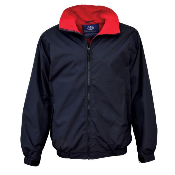 Maindeck Crew Jacket - Size L - Navy / Red Fleece