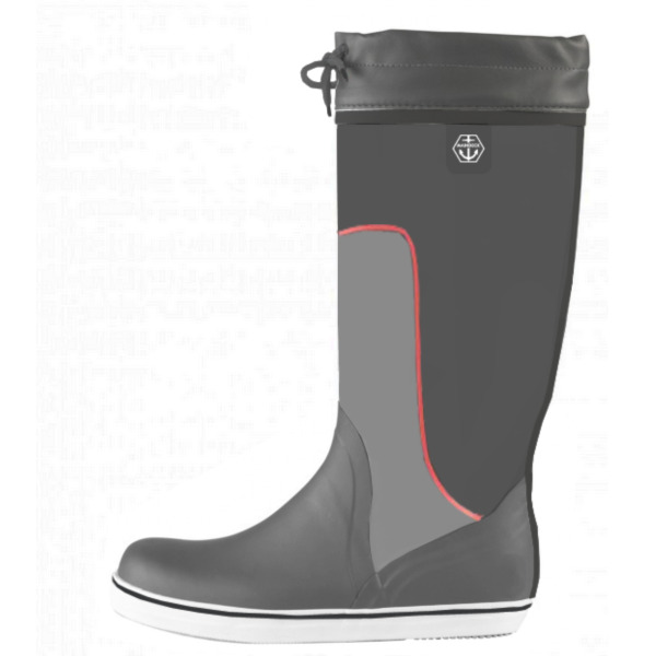 Maindeck Tall Grey Rubber Boots - Size 10 - Image 2