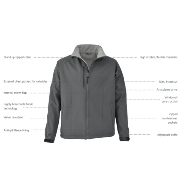 Maindeck Softshell Mid Layer - Size M - Carbon - Image 2