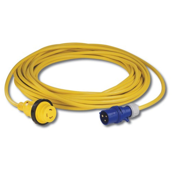 Marinco 20MSPPXP Extension Lead 20m c/w Mains Site Plug - 16A / 230V - 20m