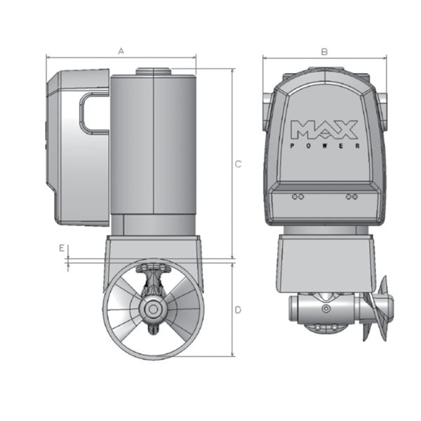 MaxPower CT35 Electric Bow Thruster 12V - 35kgf - 125mm Diameter - Image 2