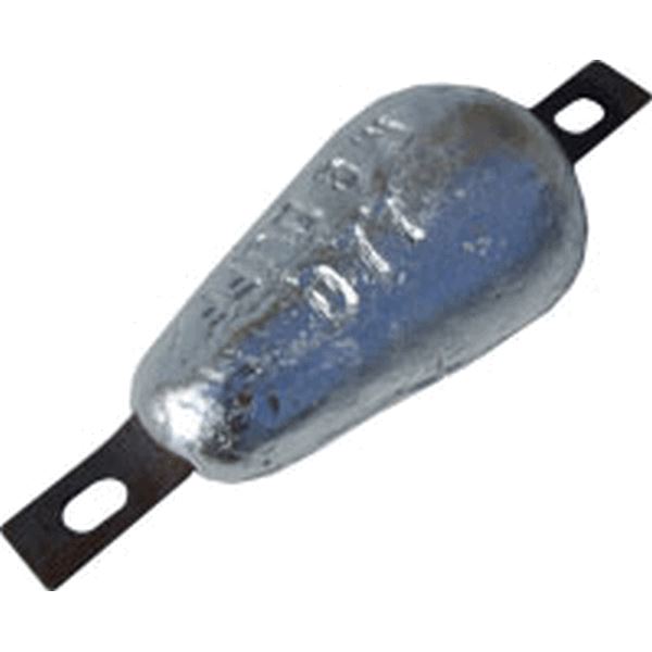 MG Duff AD77 Aluminium Hull Anode 1Kg Bolt/Weld on 200mm Bolt Centre